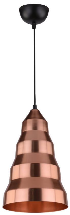 Candellux VESUVIO 31-58584 lampa wisząca aluminiowy klosz 1X40W E27 miedziany 20cm