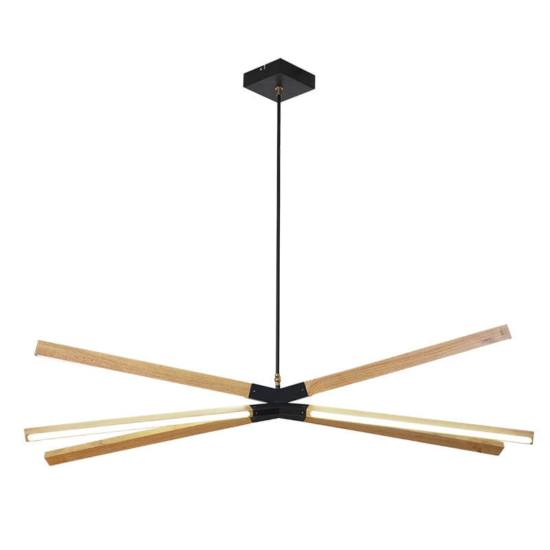 Light Prestige Lugano 6 LP-2828/6P - 97 lampa wiszącą drewno 3000K 6x48W LED 97cm