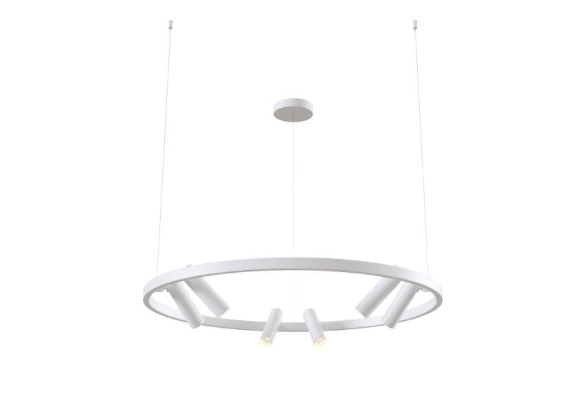 Maytoni Satellite MOD102PL-L42W lampa wisząca metal biała LED 90cm