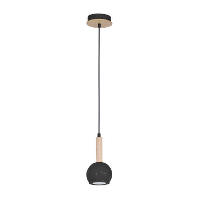 Milagro BOLLE BLACK MLP8843 lampa wisząca czarny 1xGU10 12cm