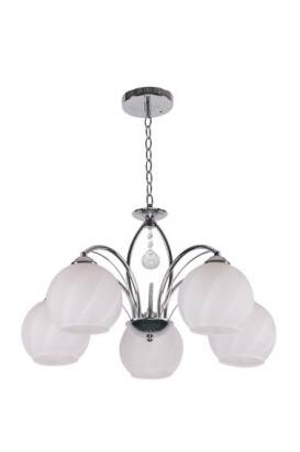 Candellux ALYSON 35-79237 lampa wisząca klosze szklane biały  5X40W E27 46 cm