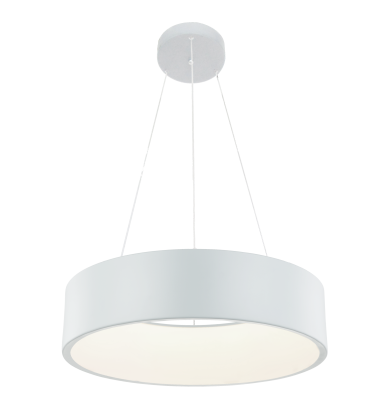 Light Prestige Malaga LP-622/1P WH lampa wisząca nowoczesna biała 45cm