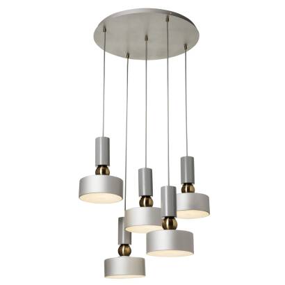 Maytoni Void MOD030PL-05GR lampa wisząca 5xE14 49 cm