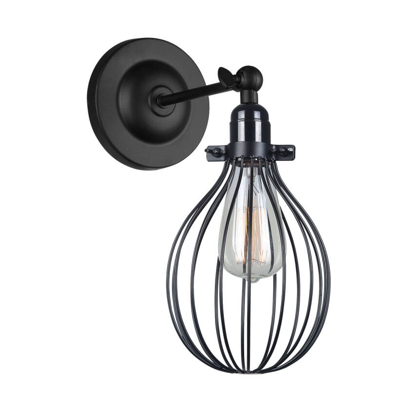 Italux kinkiet lampa ścienna Lesto MBM-2676/1 BK czarna