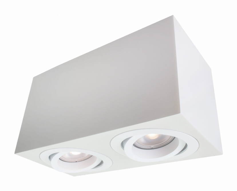 Light Prestige Lyon 2 LP-5881/2SM WH oprawa stropowa biała 2x50W GU10 18cm