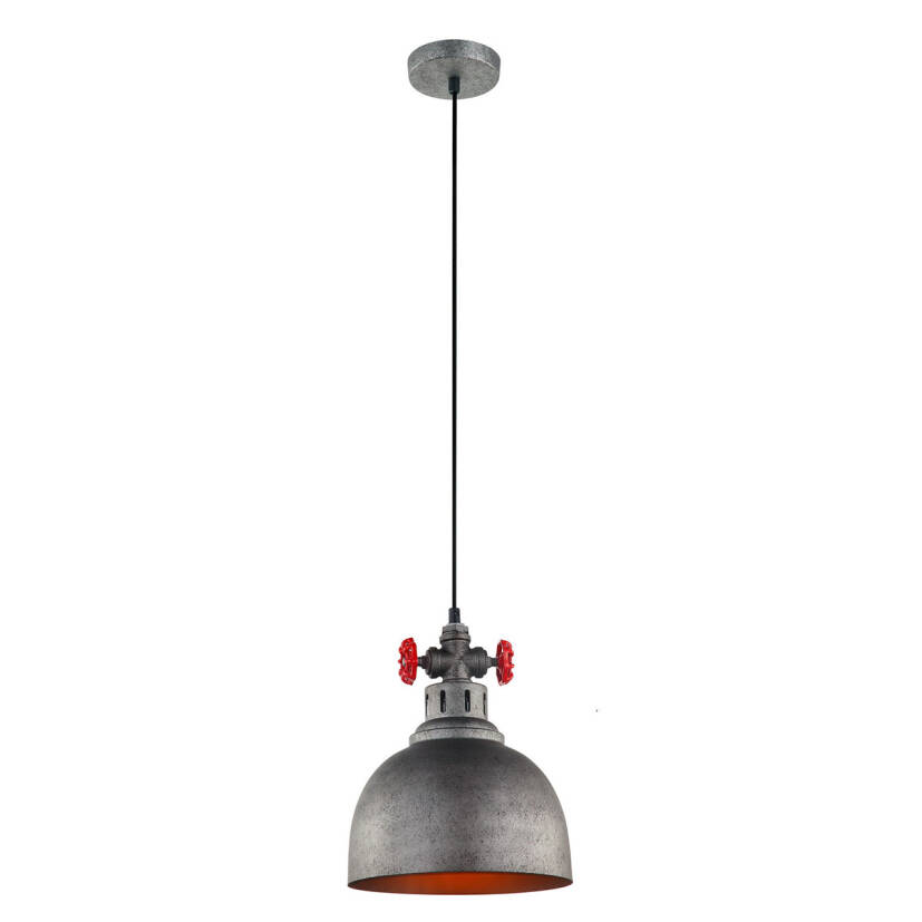 Italux lampa wisząca Scrulo MDM-2790/1 GR+BK 26cm