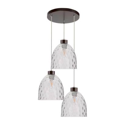 Spot Light 1450376 Aura lampa wisząca orzech 3xE27 60W 30cm