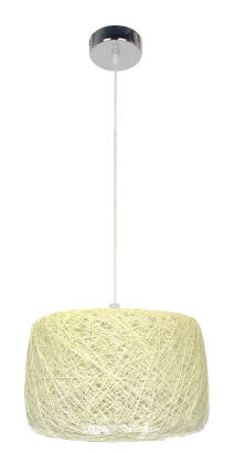 Candellux PANDA 31-51141 lampa wisząca abażur tkanina kremowy 1X60W E27 35 cm