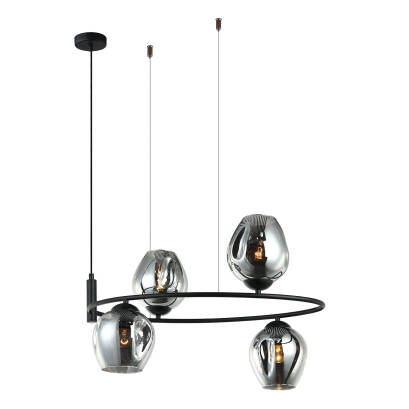 Italux lampa wisząca Roxane MDM-4046-4 BK+SG czarna 60cm