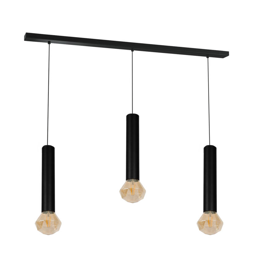 Milagro Hank MLP3869 lampa wisząca czarny 3xE27 38cm