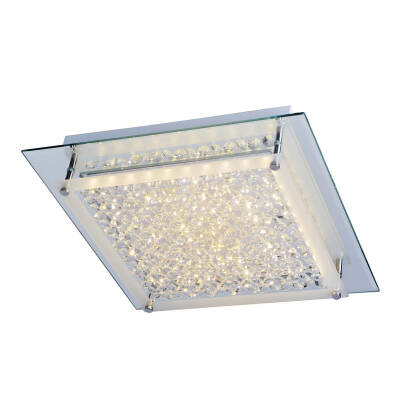 Italux plafon lampa sufitowa Vestire C98004-20W szkło kryształy LED 20W 42cm