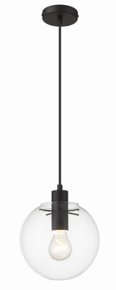 Light Prestige Puerto LP-004/1P S BK lampa wisząca czarna 1x50W E27 20cm