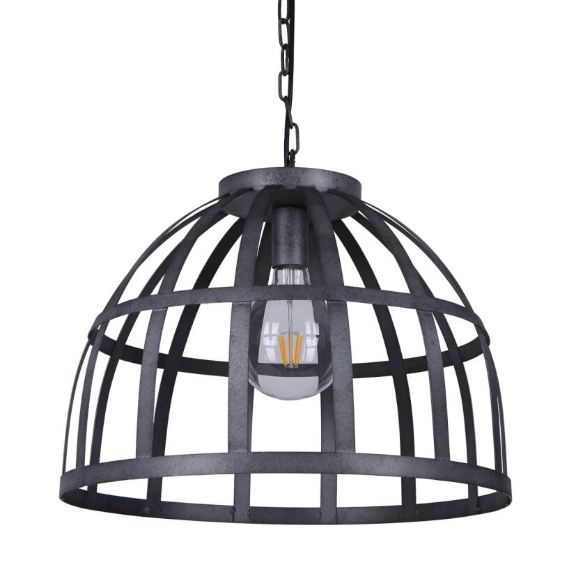 Italux Calera PND-4114-40-1 lampa wisząca industrialna srebrny antyczny  40cm IP20 1xE27