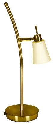 Candellux KROTON 33-88942 lampa stołowa klosz szklany z oprawką na przegubie patyna 1X40W G9 6 cm 