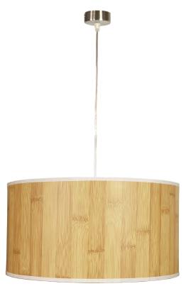 Candellux TIMBER 31-56699 lampa wisząca abażur z tworzywa o fakturze drewna 1X60W E27 SOSNA 40 cm