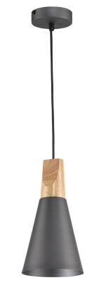 Maytoni Bicones P359-PL-140-C  lampa wisząca szary xE27 60W 14cm