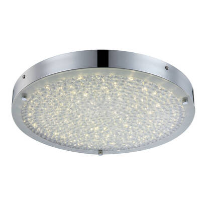 Italux plafon lampa sufitowa Adam Round C47119Y-20W chrom kryształy LED 20W 40cm