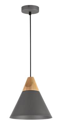 Maytoni Bicones P359-PL-220-C lampa wisząca szary 1xE27 60W 22cm