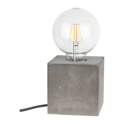 Spot Light 6170936 Strong Square lampa stołowa beton szary 1xE27 25W 10cm