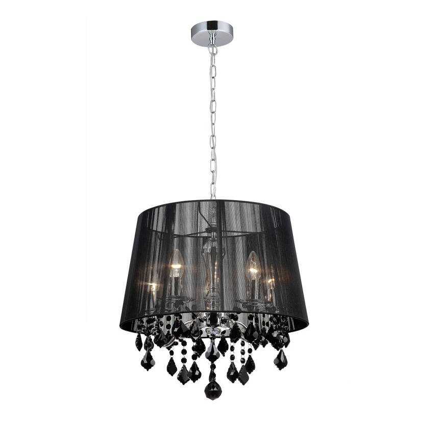 Italux lampa wisząca czarna Cornelia MDM-2572/5 BK