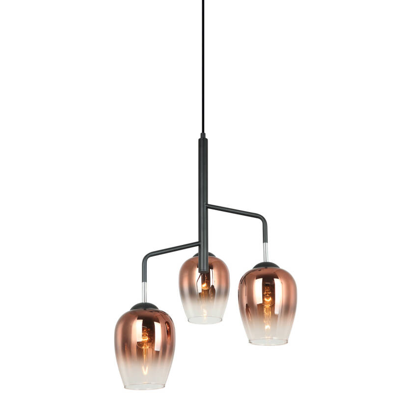 Italux Lesla PEN-5359-3-BKCOP lampa wisząca nowoczesna 48cm