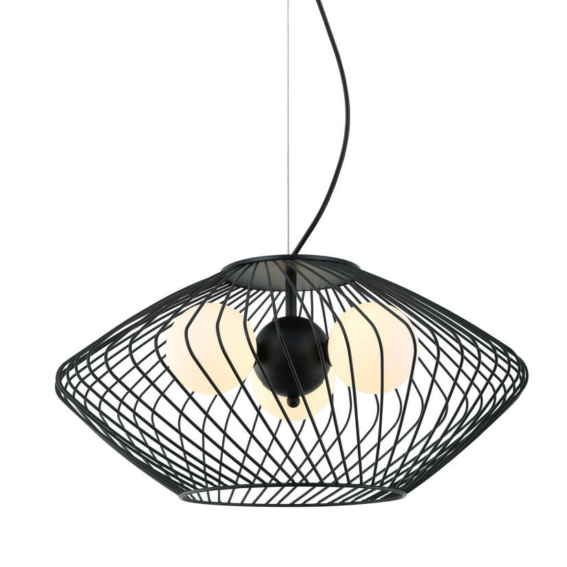 Italux lampa wisząca Zeno MDM-3845-3 BK czarna 52cm