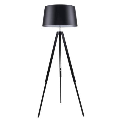 Spot Light 6025004 Tripod lampa stojąca drewno czarny/transparentny 1xE27 50cm