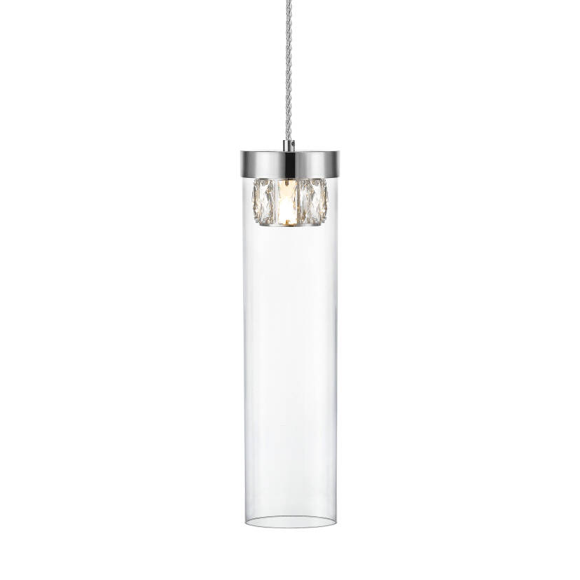 Zuma Line P0389-01D-F4AC GEM lampa wisząca chrom srebrny 1xG9 28W 11cm