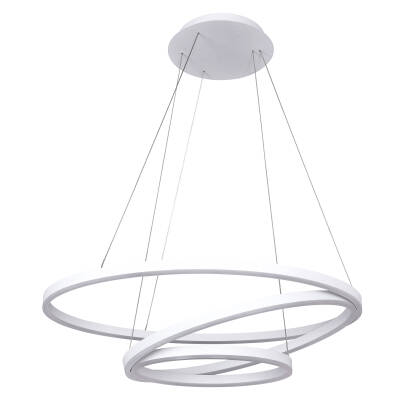 Italux Lorita 5239-136RDP-WH-3 lampa wisząca biały 80cm IP20 LED 136W 3000K