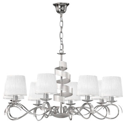 Candellux DENIS 38-23452 lampa wisząca chrom abażur 8X40W E14 CHROM 80cm