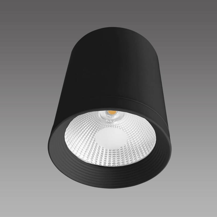 Light Prestige Zovo 1 LP-32015/1SM BK  oprawa stropowa natynkowa czarna LED 15,5cm