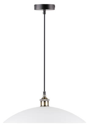 Candellux DEXTER 31-77721 lampa wisząca biały klosz szkło 1X60W E27 40 cm