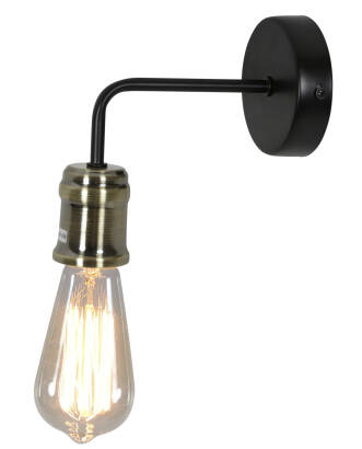 Candellux GOLDIE 21-56160 kinkiet lampa ścienna czarny patyna 1X60W E27 z żarówką