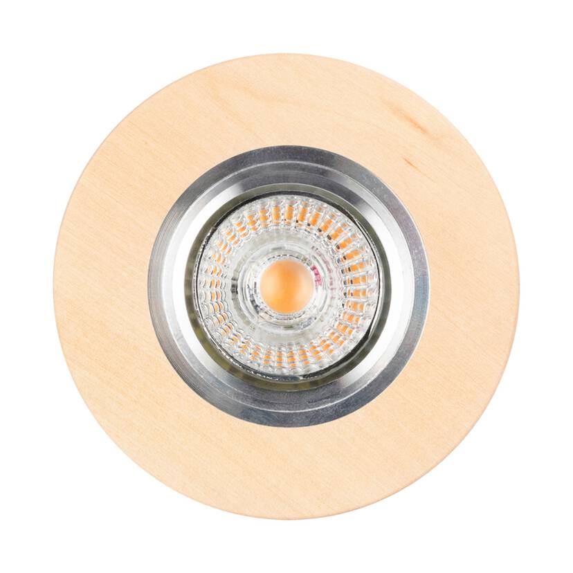 Spot Light 2511160 Vitar Wood Round oprawa do wbudowania brzoza 1XGU10 LED 5 W IP20 10cm 