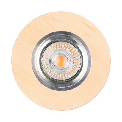 Spot Light 2511160 Vitar Wood Round oprawa do wbudowania brzoza 1XGU10 LED 5 W IP20 10cm 