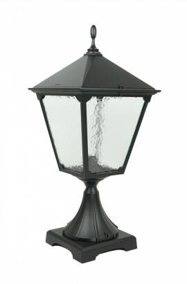 SU-MA Retro Kwadratowe K 4011/1/BD KW lampa stojąca czarna E27 IP43 74cm