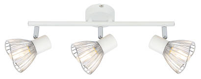 Candellux FLY 93-61973 listwa oświetleniowa biały+chrom regulacja klosza 3X40W E14 56cm