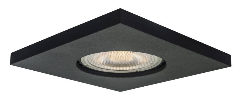 Light Prestige Lagos LP-440/1RS BK square oprawa do wbudowania czarna IP65 1x50W GU10 7,7cm