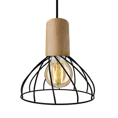 Light Prestige Moderno E27 LP-1221/1P S E27 BK lampa wisząca czarny 1x60W E27 19,5cm