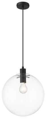 Light Prestige Puerto LP-004/1P L BK lampa wisząca czarna 1x50W E27 30cm