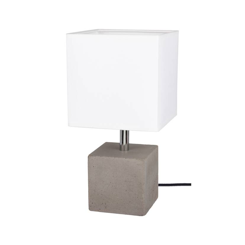 Spot Light 6191936 Strong Square lampa stołowa beton szary 1xE27 25W 30cm