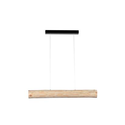 Spot Light 69460104 Lucas lampa wisząca metal czarny/sosna naturalna 1xLED 24W 3000K IP20 90cm