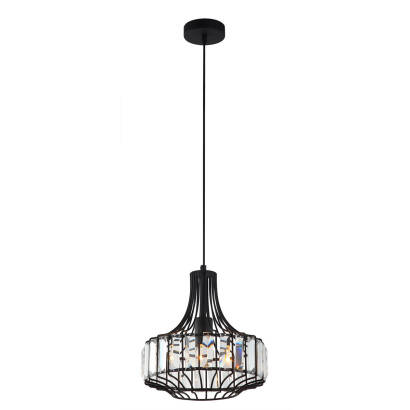 Italux lampa wisząca Sawin MDM-2725/1A BK czarna druciana 26cm