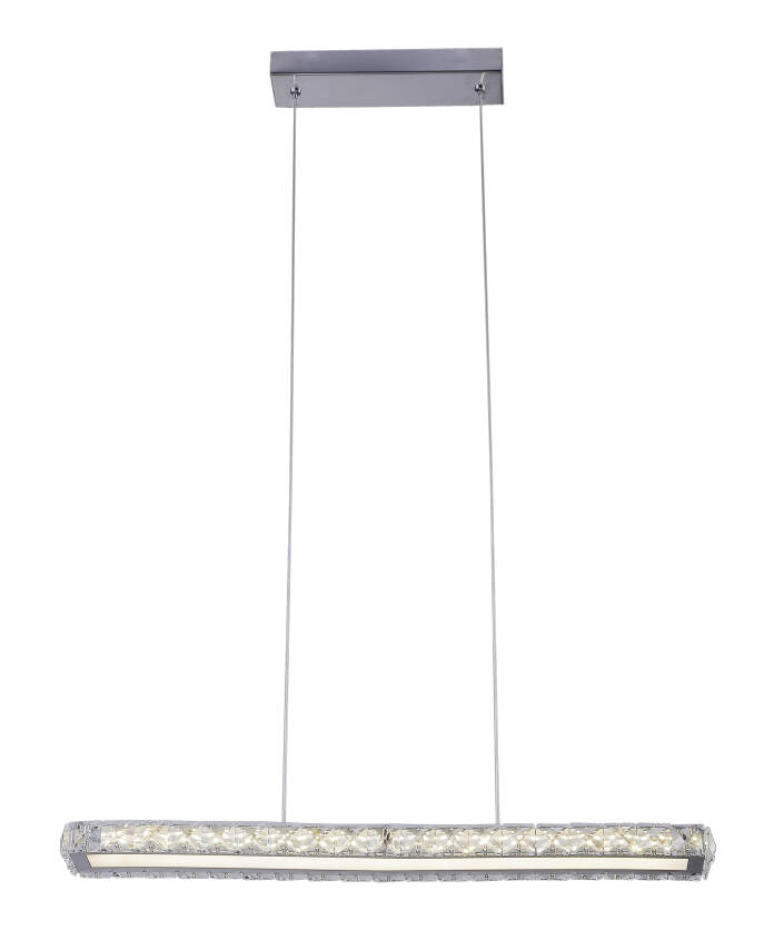 Candellux SYMPHONY 31-55743 lampa wisząca chrom kryształy LED 20W 4000K 60cm