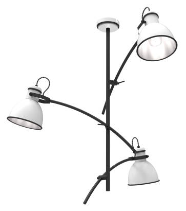 Candellux ZUMBA 33-72061 lampa wisząca czarny + biały 3X60W 64cm