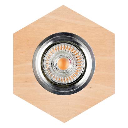 Spot Light 2518160 Vitar Wood oprawa do wbudowania brzoza 1xGU10 Led 6W IP20 11cm 