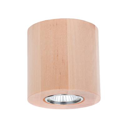 Spot Light 2066160 Wooddream Round plafon lampa sufitowa 1xGU10 Max. 6 W Brzoza 10cm